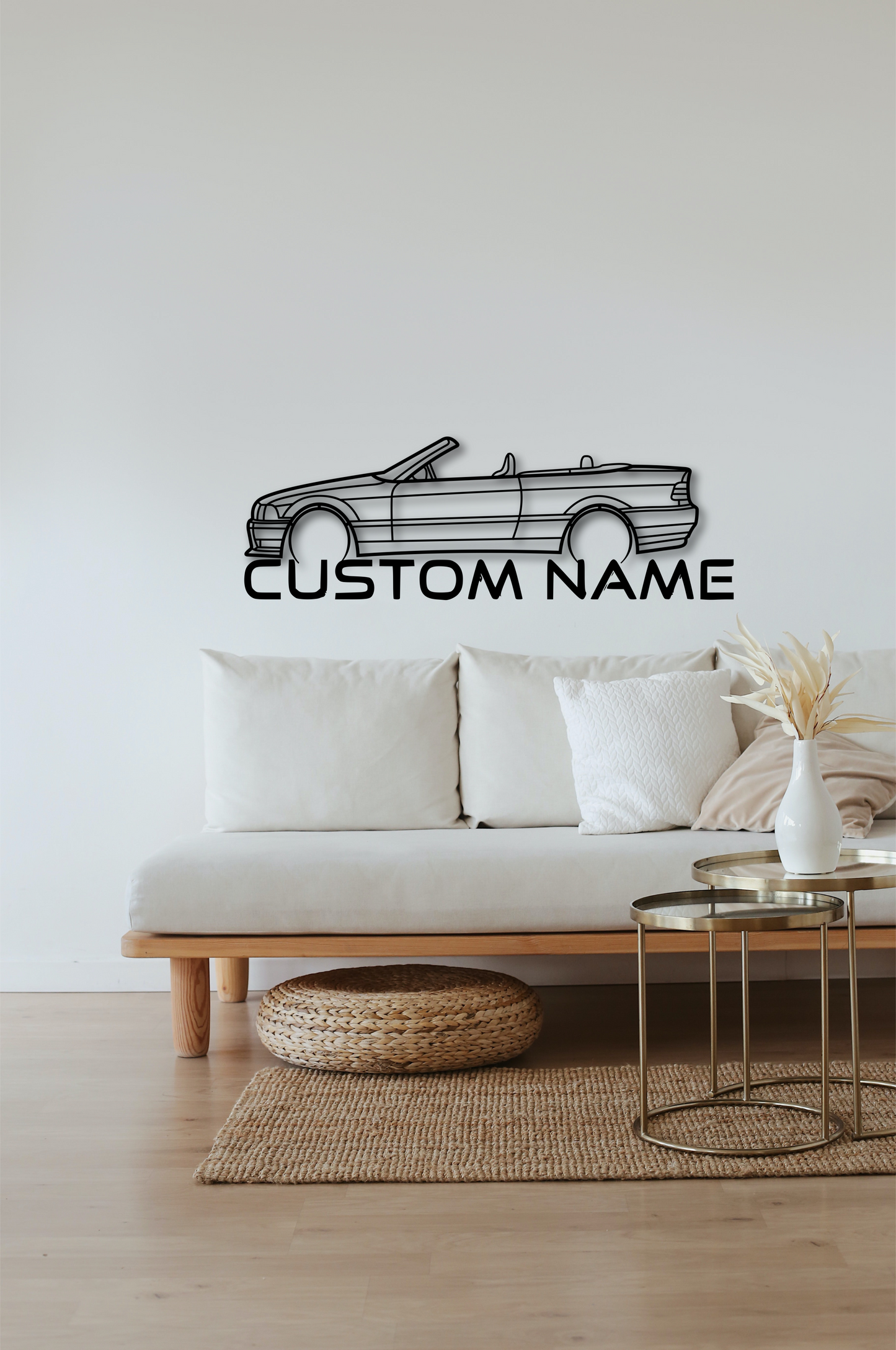 Steel Wall Art E36 CABRIO