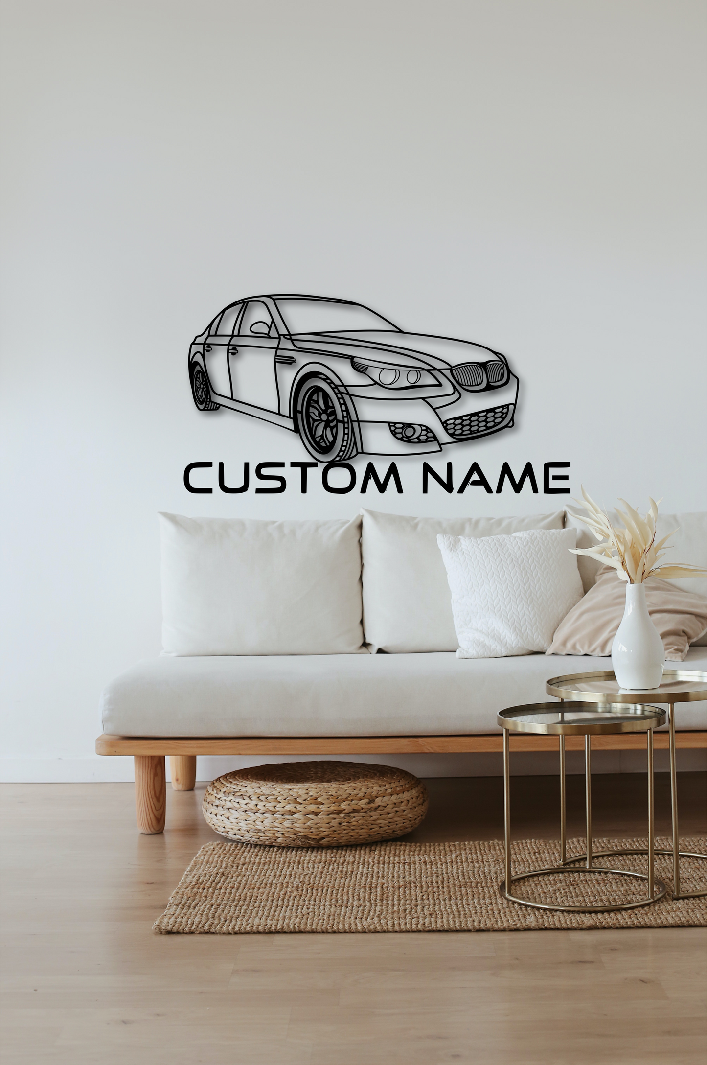 Steel Wall Art E60 Sedan