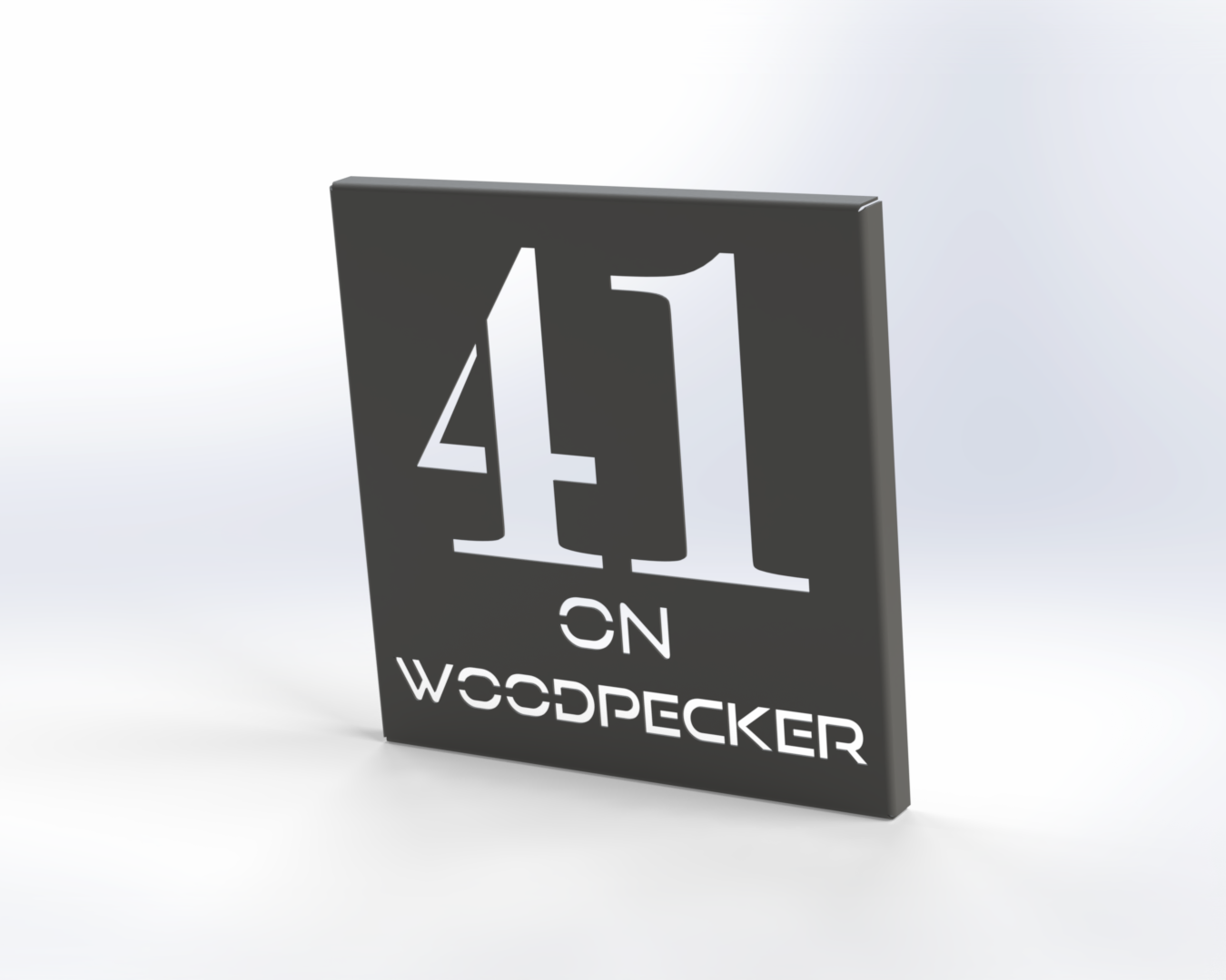Steel House Number H00013
