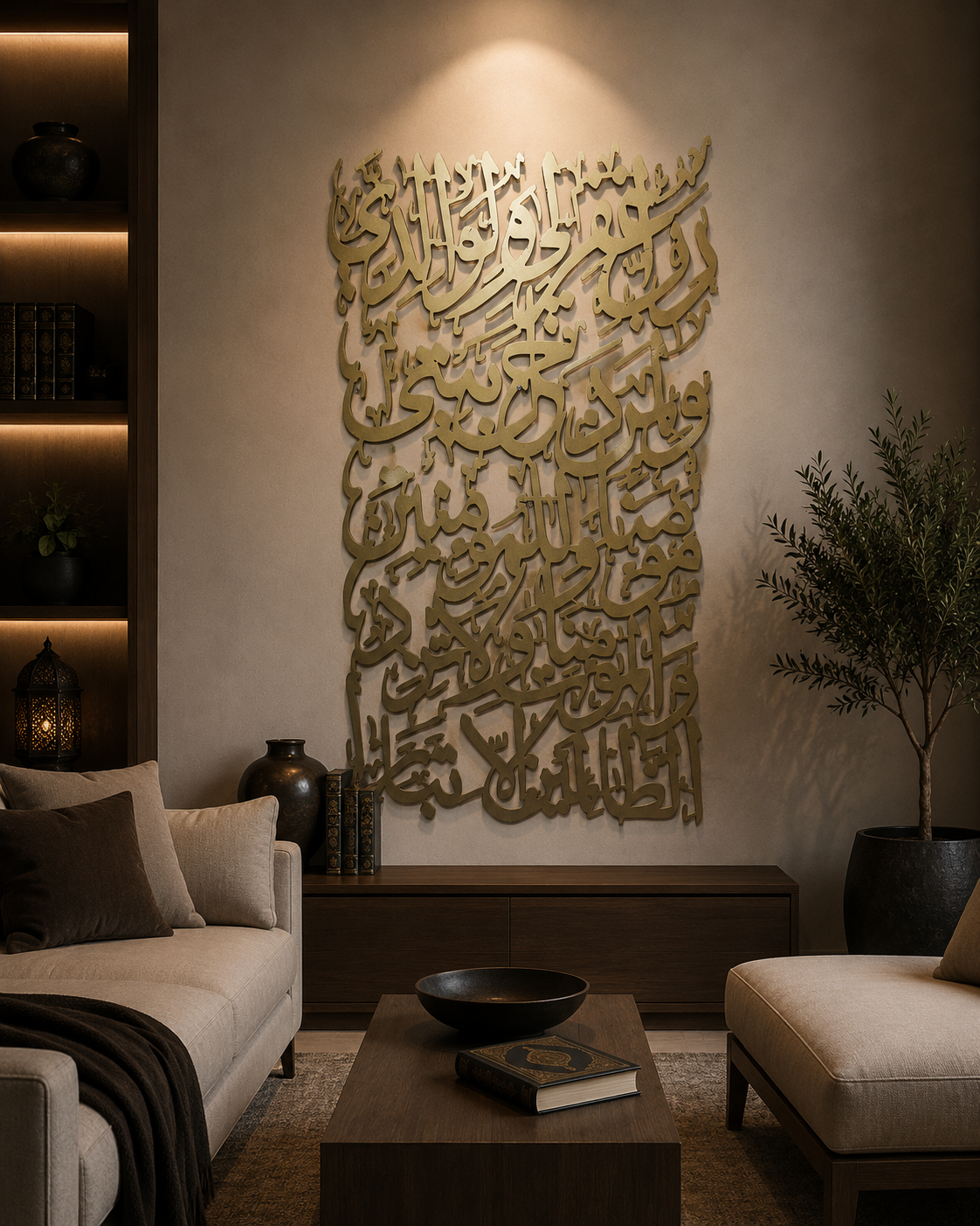 Islamic wall art "Rabbighfir Li Wa Liwalidayya" WAI00019