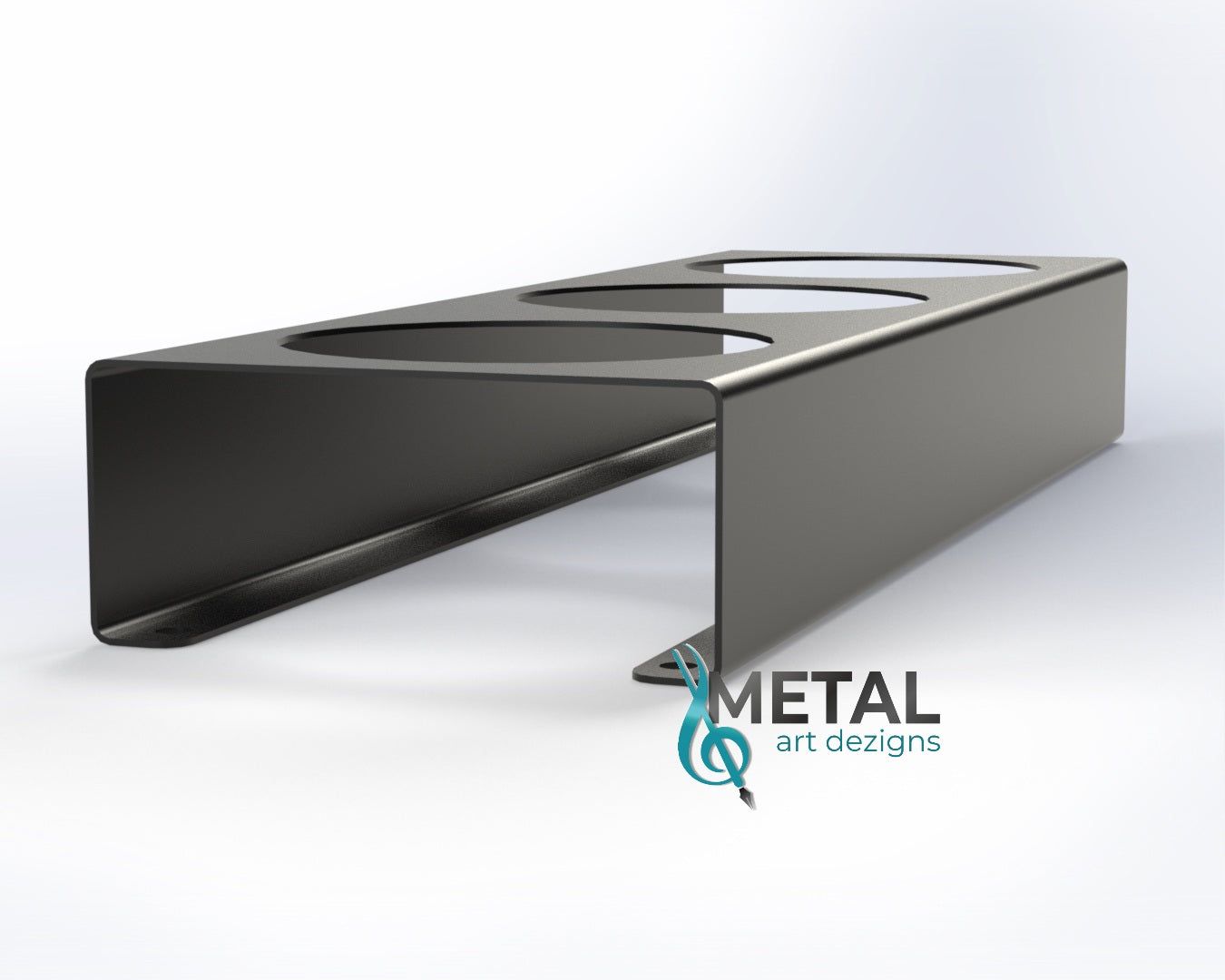 3 hole steel trailer light bracket