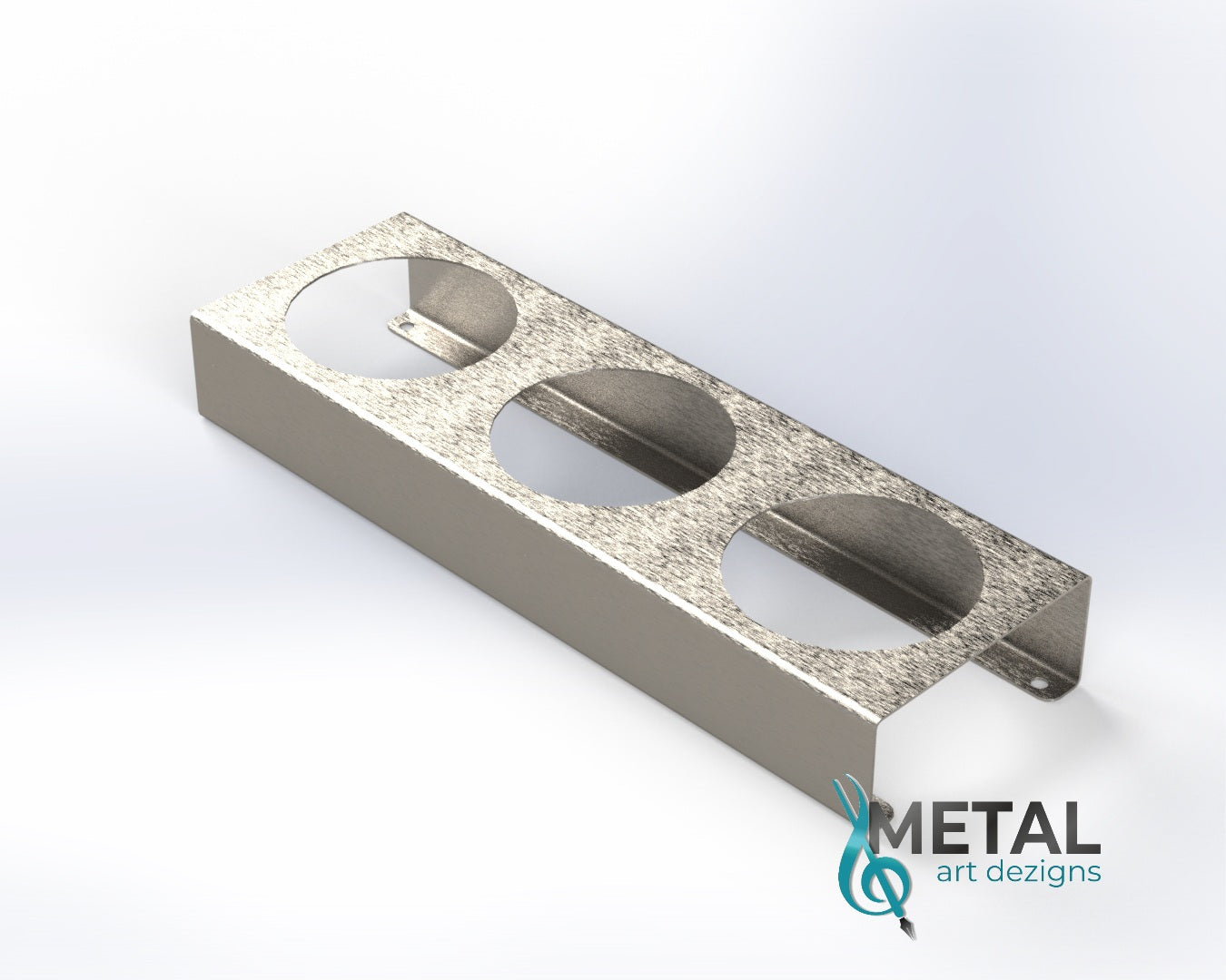 3 hole steel trailer light bracket