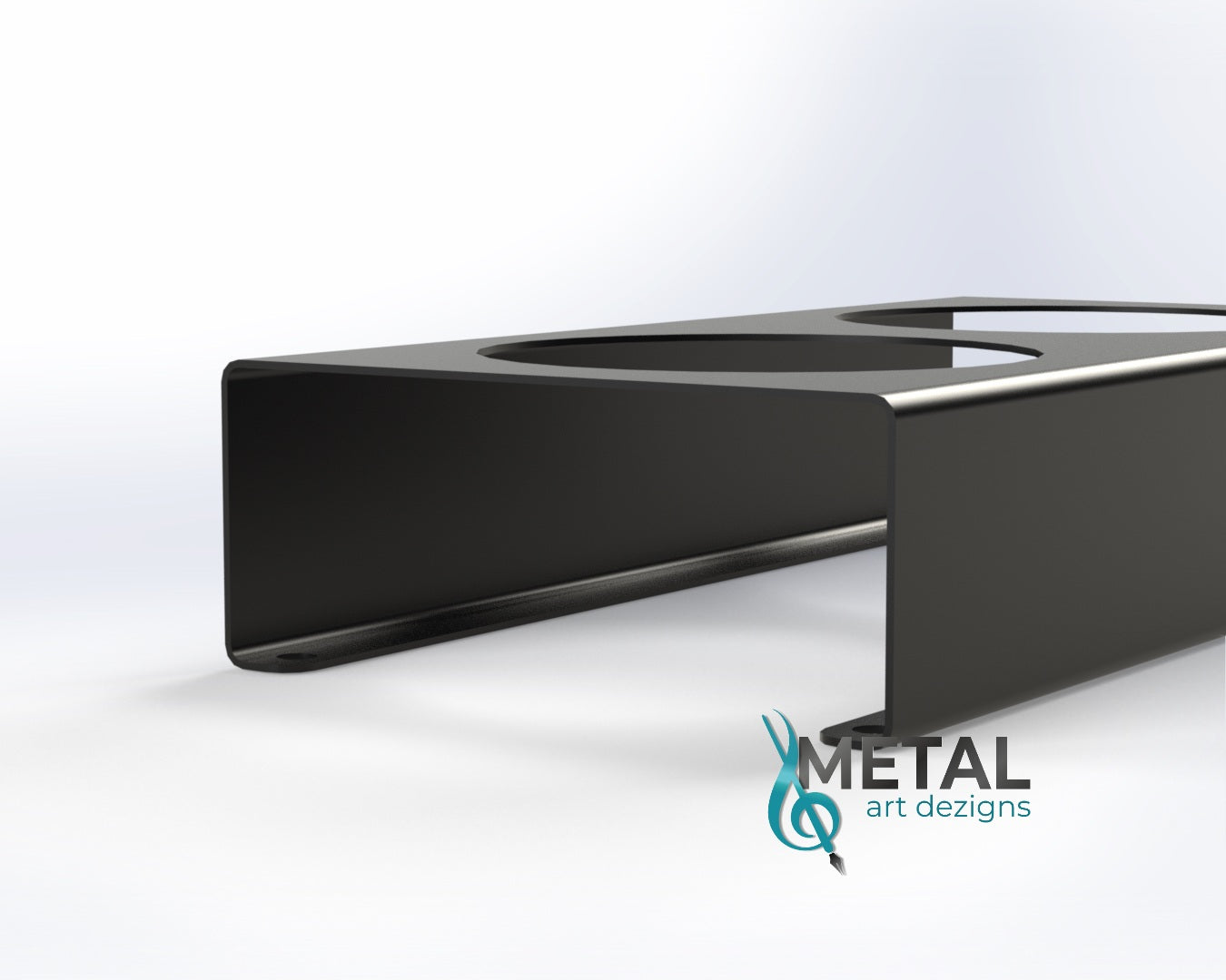 2 hole steel trailer light bracket