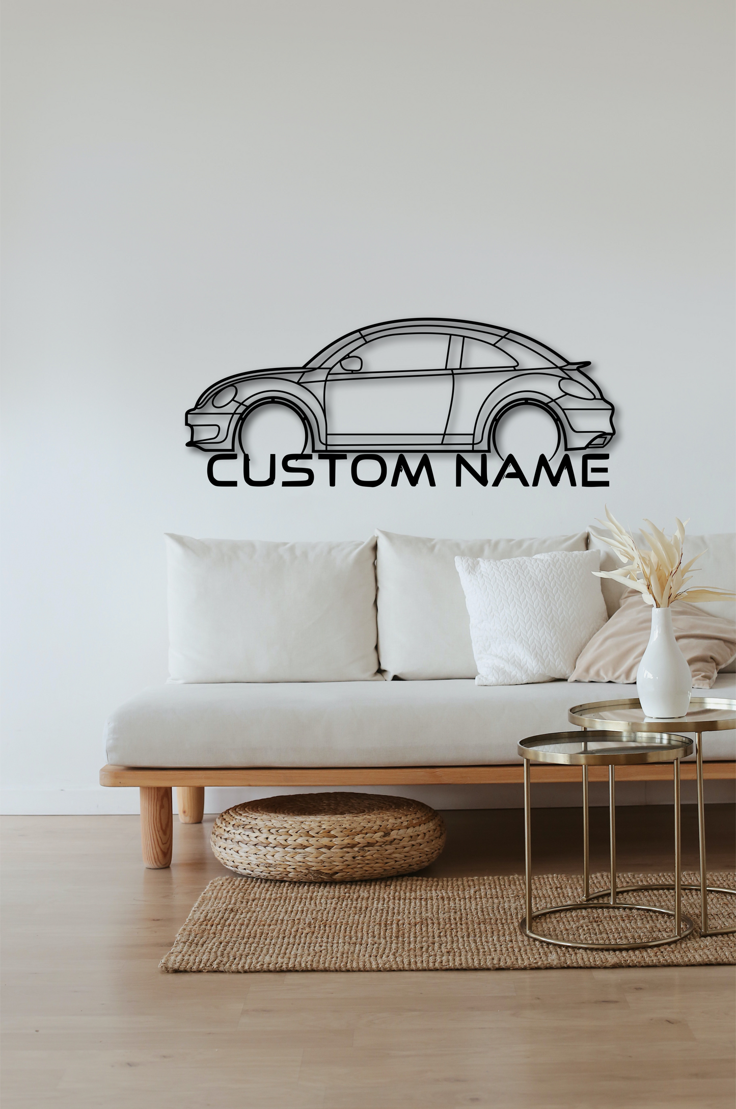 Steel Wall Art BEETLE TURBO