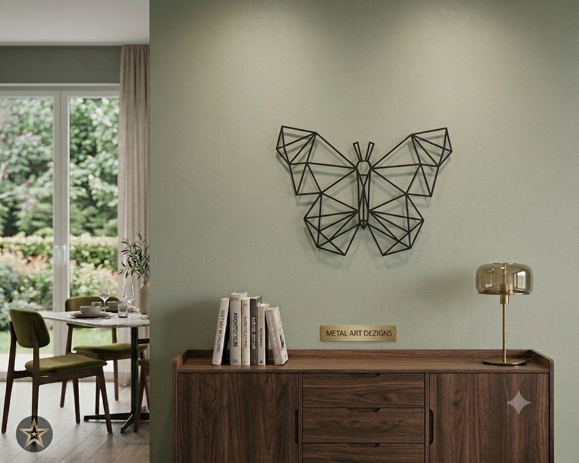 Geometric Antelope Metal Wall Art WAG0005