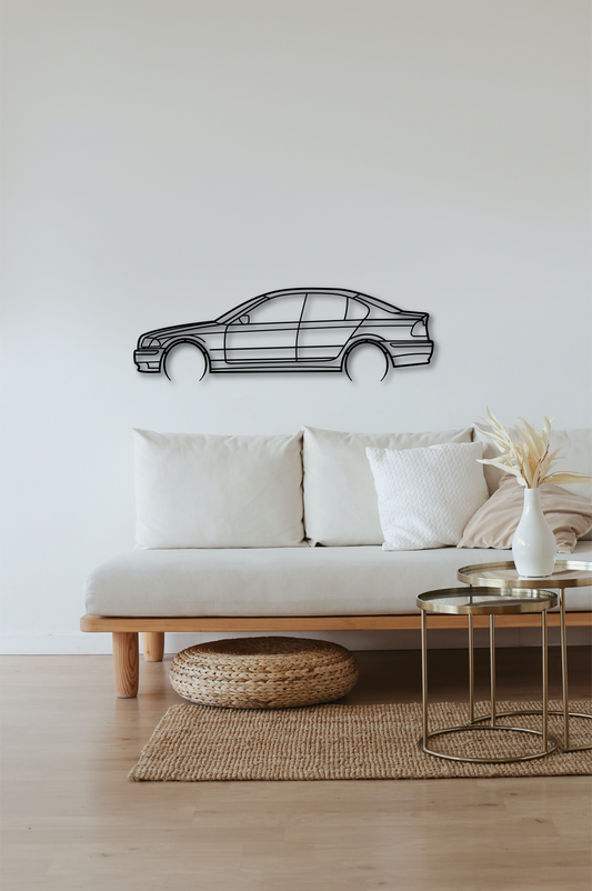 Steel Wall Art E46 Sedan