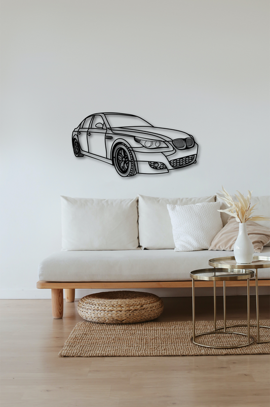 Steel Wall Art E60 Sedan