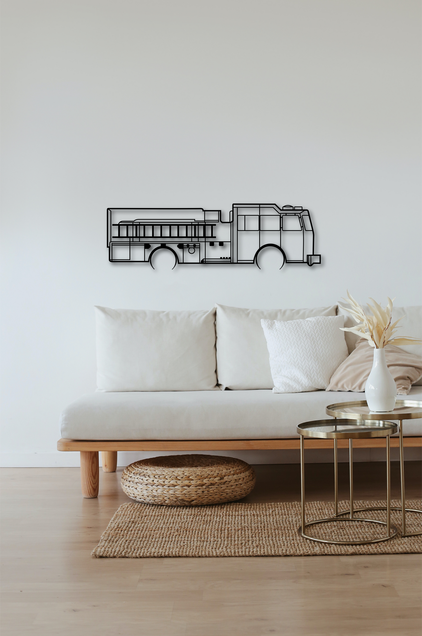 Steel Wall Art FIRE TRUCK