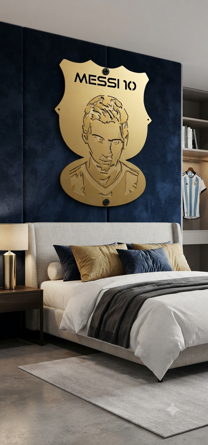Messi Steel Wall art