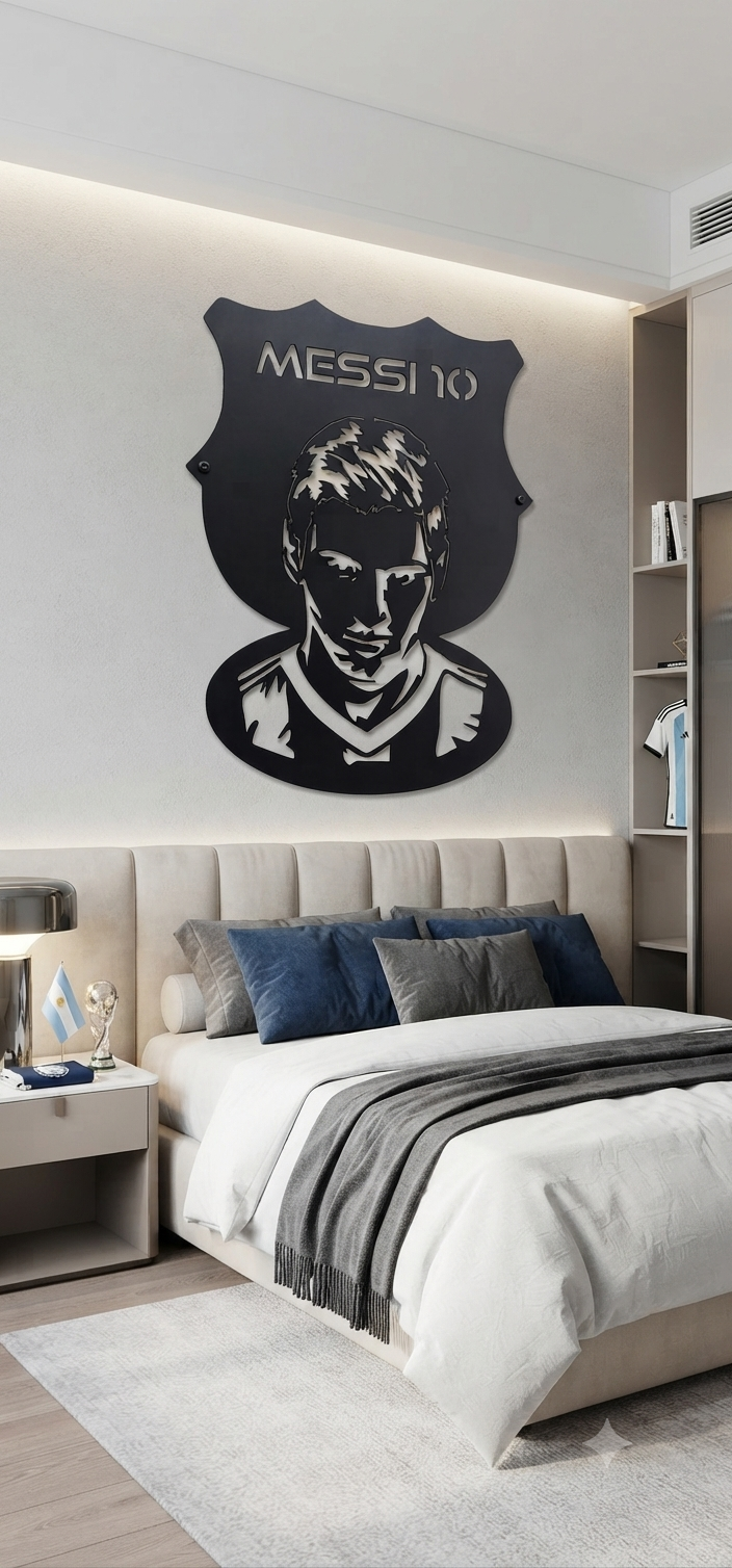 Messi Steel Wall art