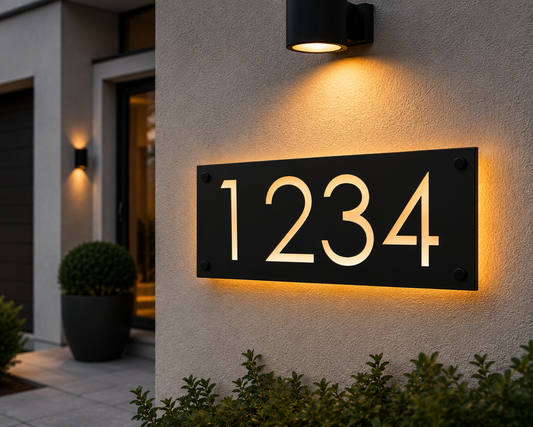 Steel House Number H00015