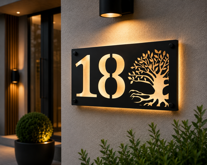 Steel House Number H00012