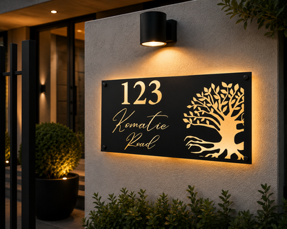 Steel House Number H00014