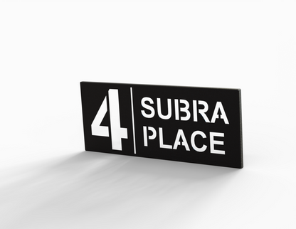 Steel House Number H0002
