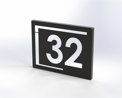 Steel House Number H0003