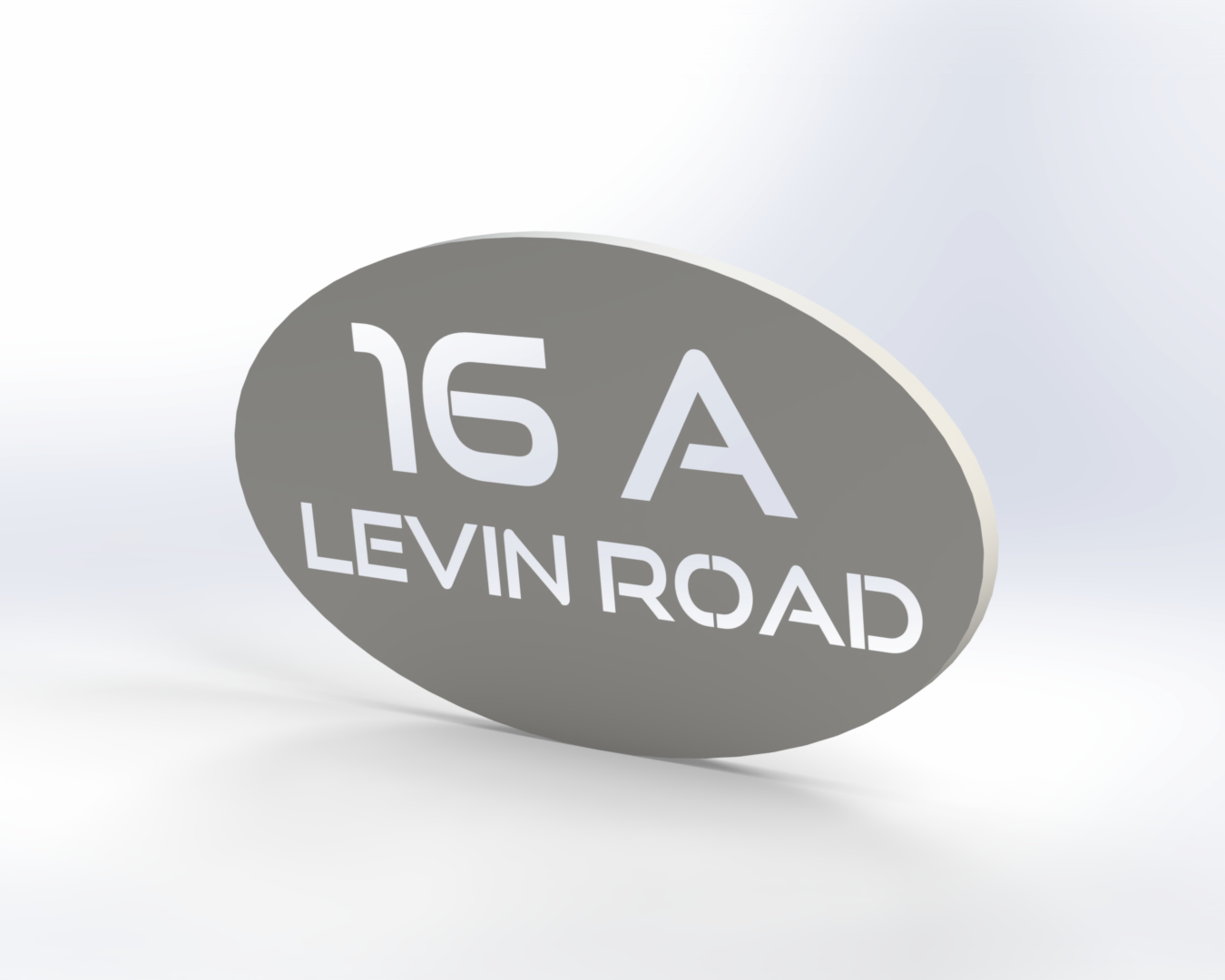 Steel House Number H0004