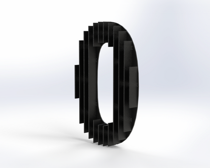 Steel House Number H0005