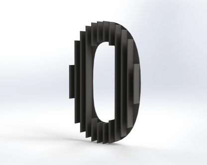 Steel House Number H0005