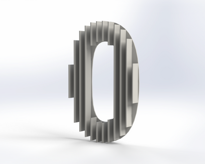 Steel House Number H0005