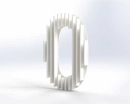 Steel House Number H0005