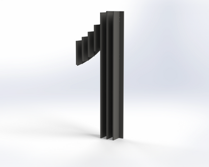 Steel House Number H0005