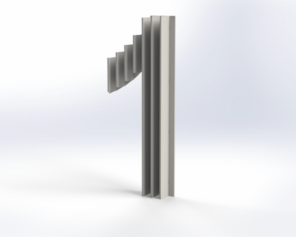 Steel House Number H0005