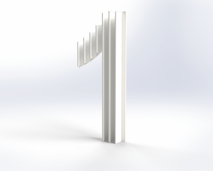 Steel House Number H0005