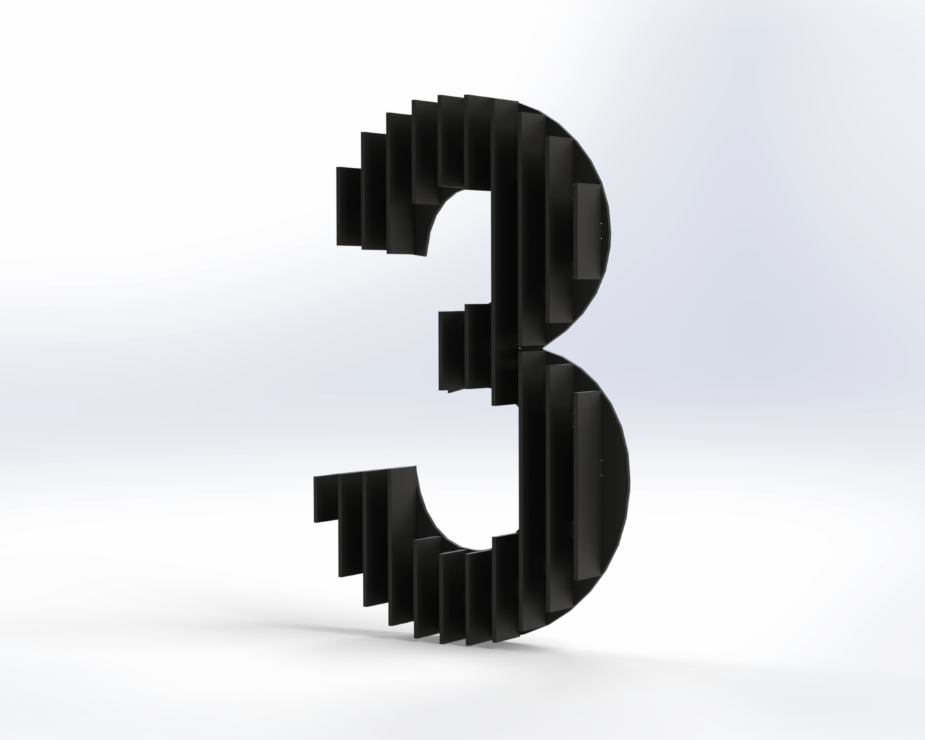 Steel House Number H0005