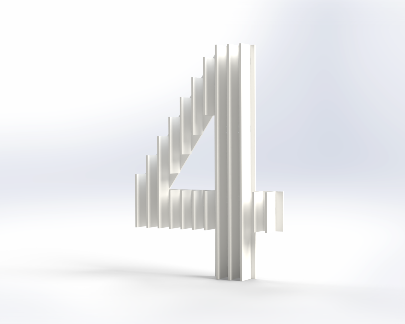 Steel House Number H0005
