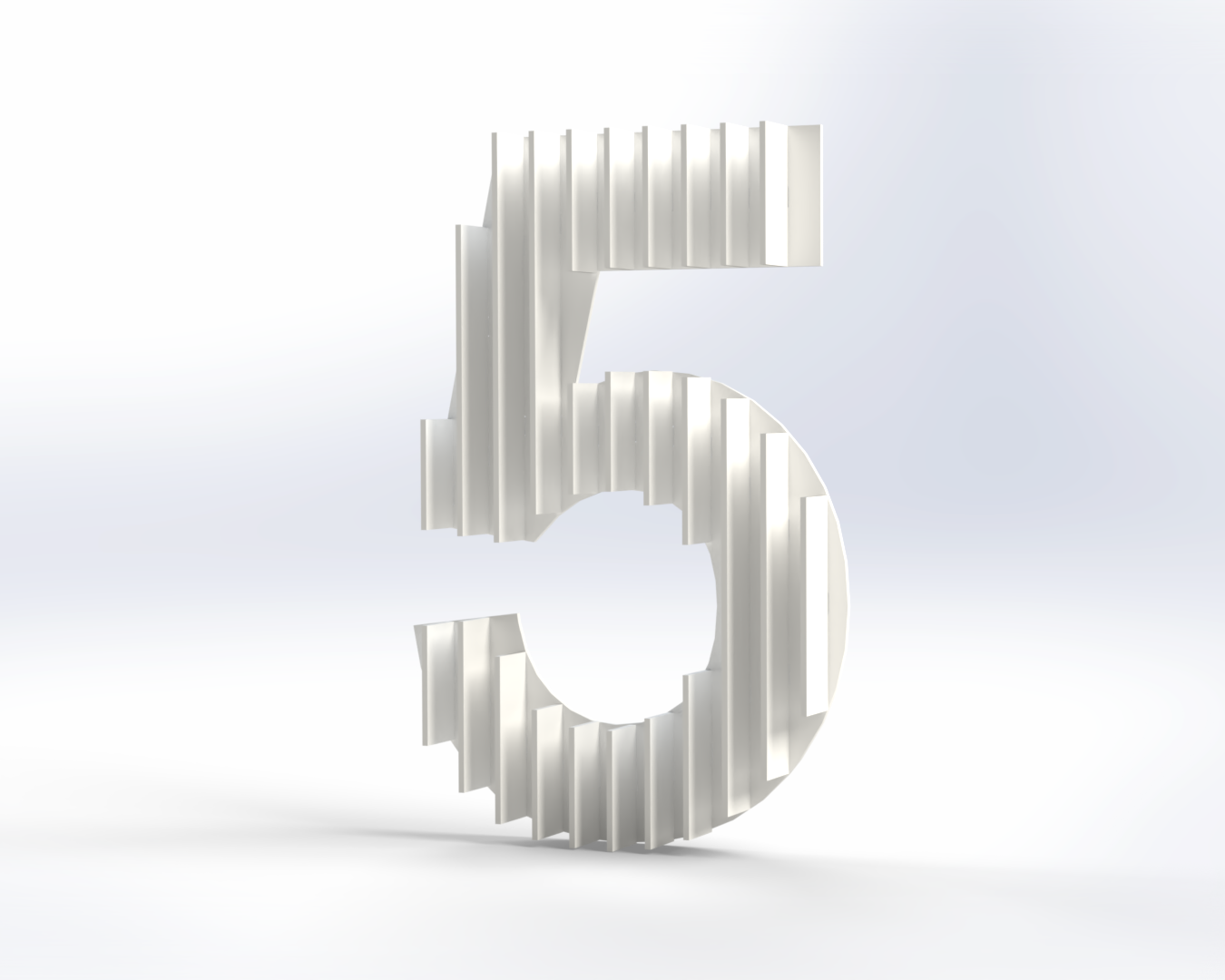 Steel House Number H0005