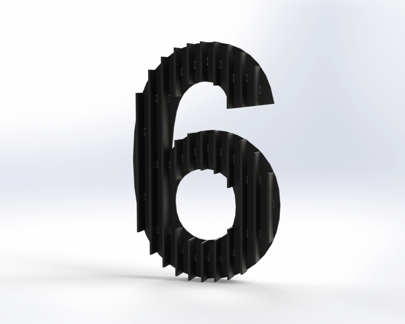 Steel House Number H0005