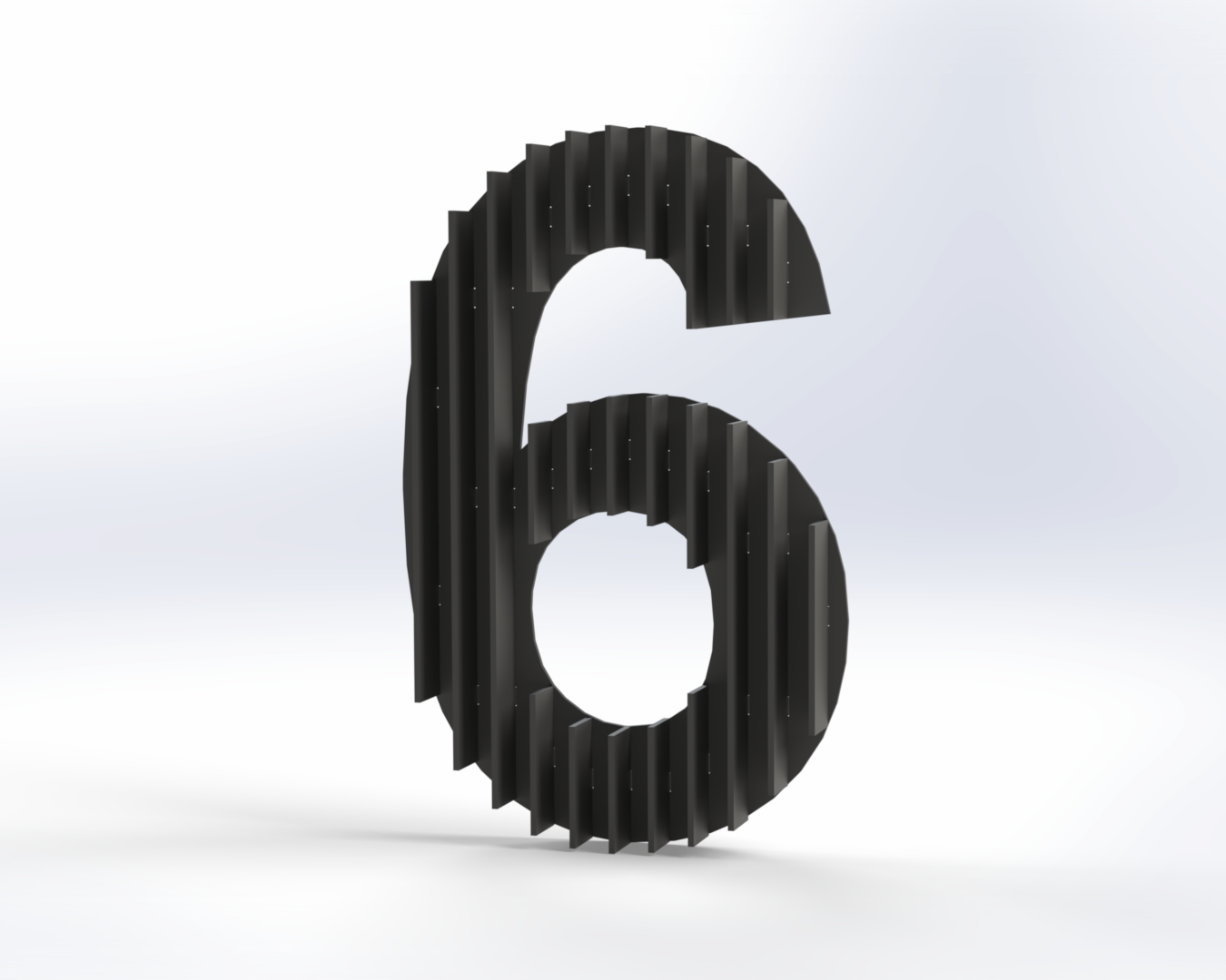 Steel House Number H0005