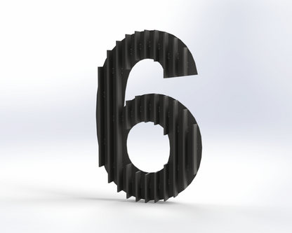 Steel House Number H0005