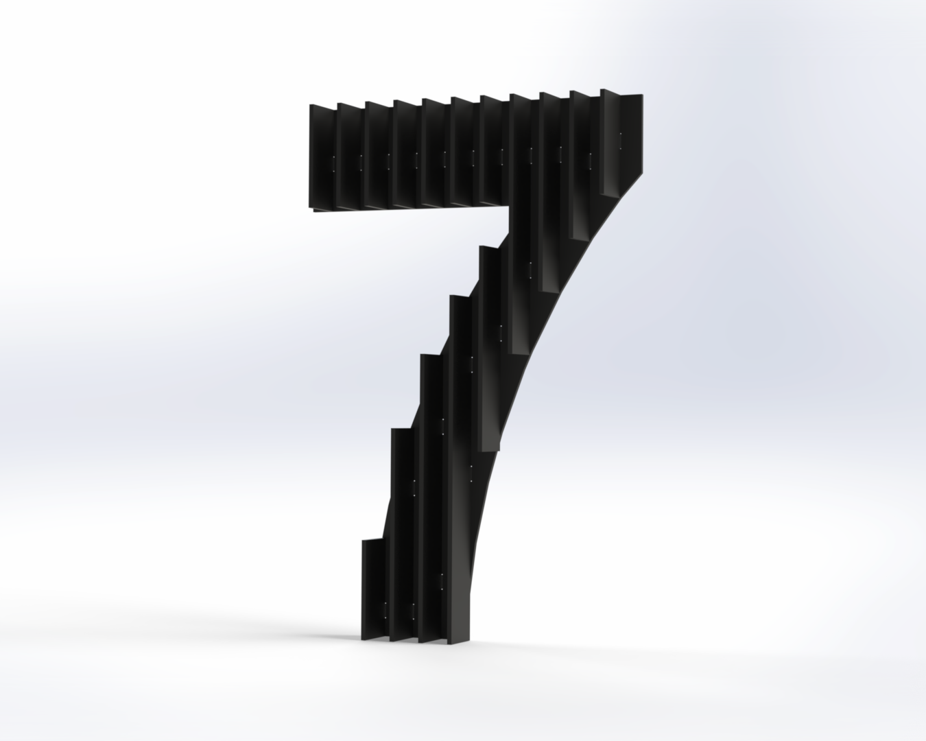Steel House Number H0005