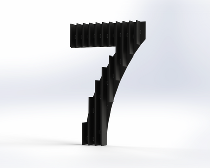 Steel House Number H0005