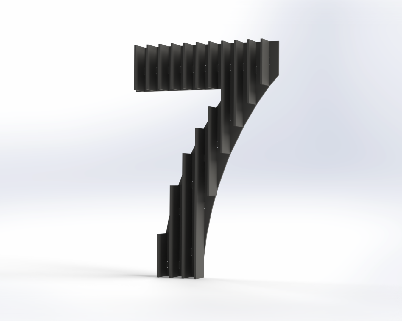 Steel House Number H0005