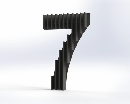 Steel House Number H0005