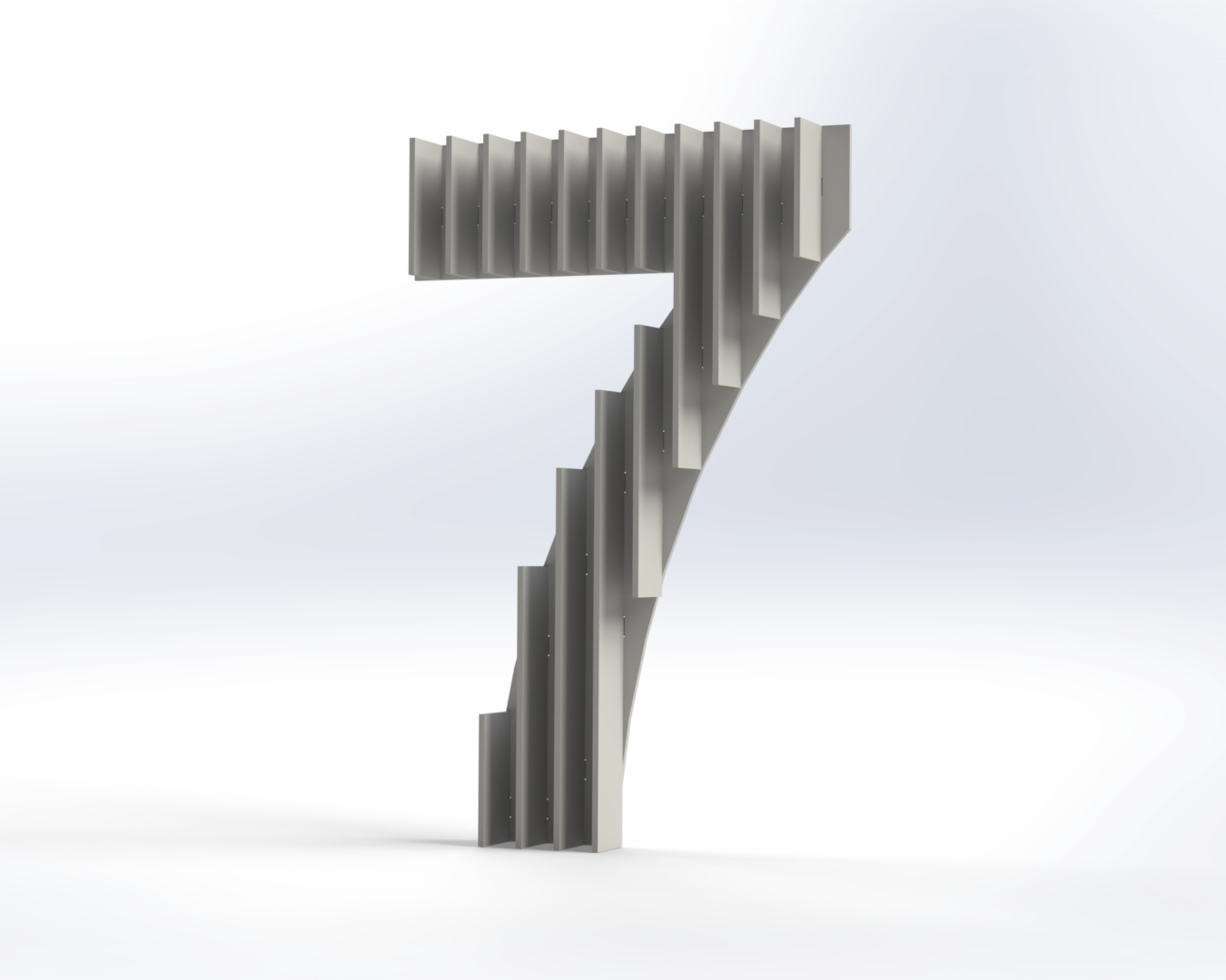 Steel House Number H0005