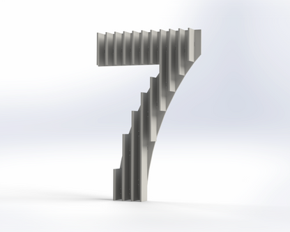 Steel House Number H0005