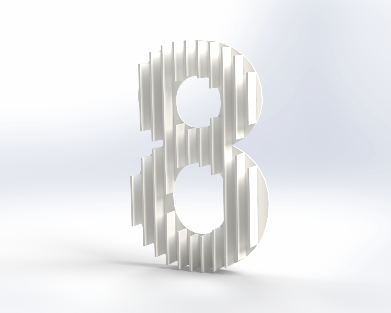 Steel House Number H0005