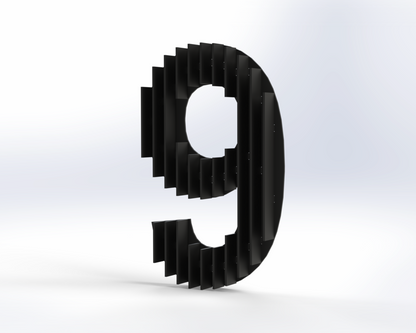 Steel House Number H0005