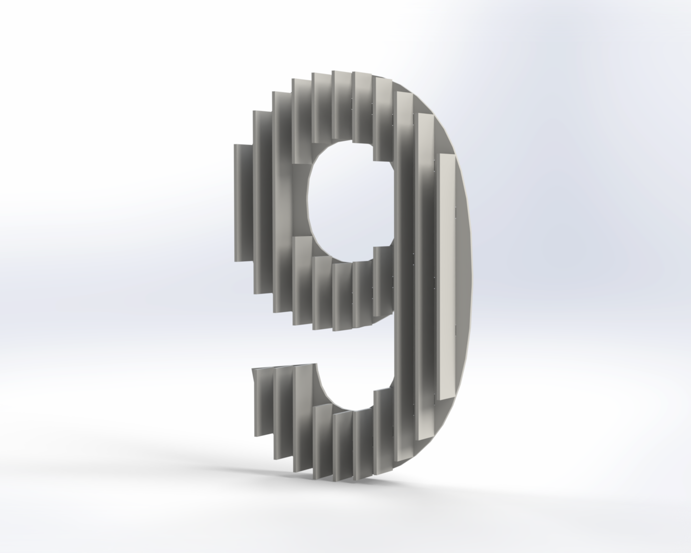 Steel House Number H0005