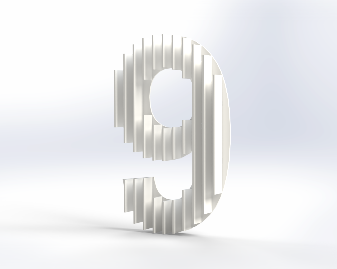 Steel House Number H0005
