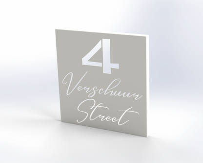Steel House Number H0006