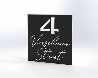 Steel House Number H0006