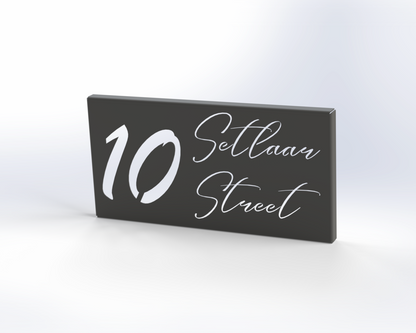 Steel House Number H00010