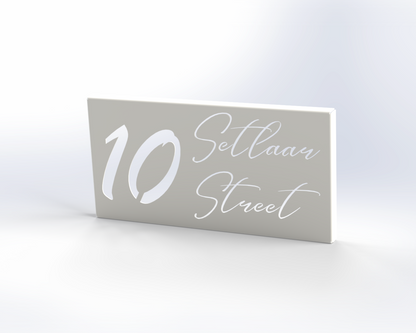 Steel House Number H00010