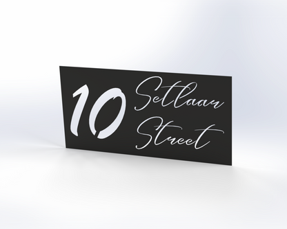 Steel House Number H00010