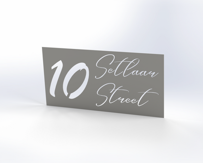 Steel House Number H00010