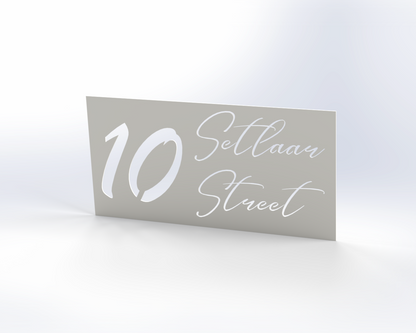 Steel House Number H00010